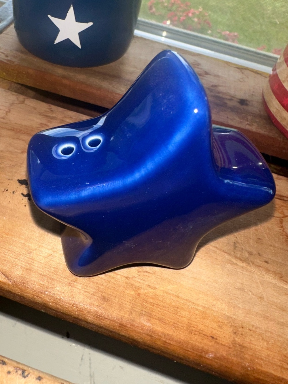 Star & Striped Flag Salt & Pepper Shakers ~ New - Picture 2 of 9